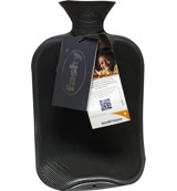 Fashy Kruik Warmwater Zak Antraciet Dubbele Ribbel (2000 ml)