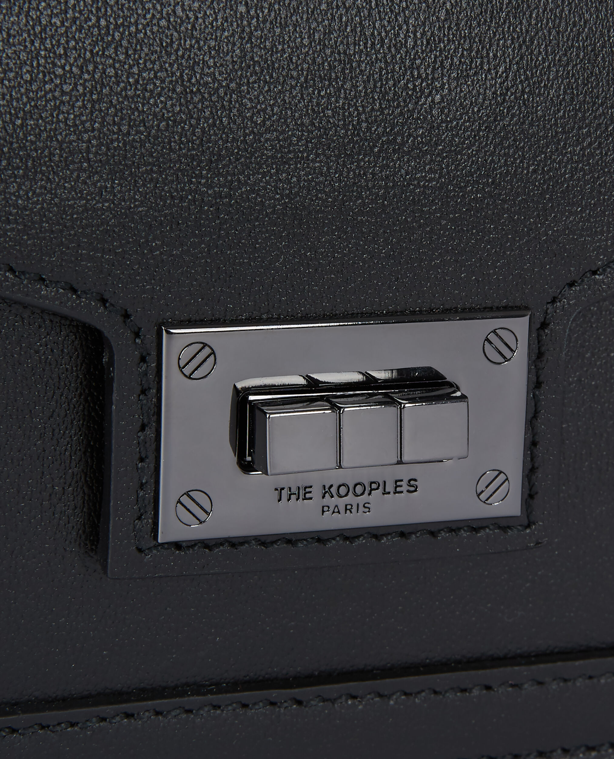 Sac Emily nano en cuir noir