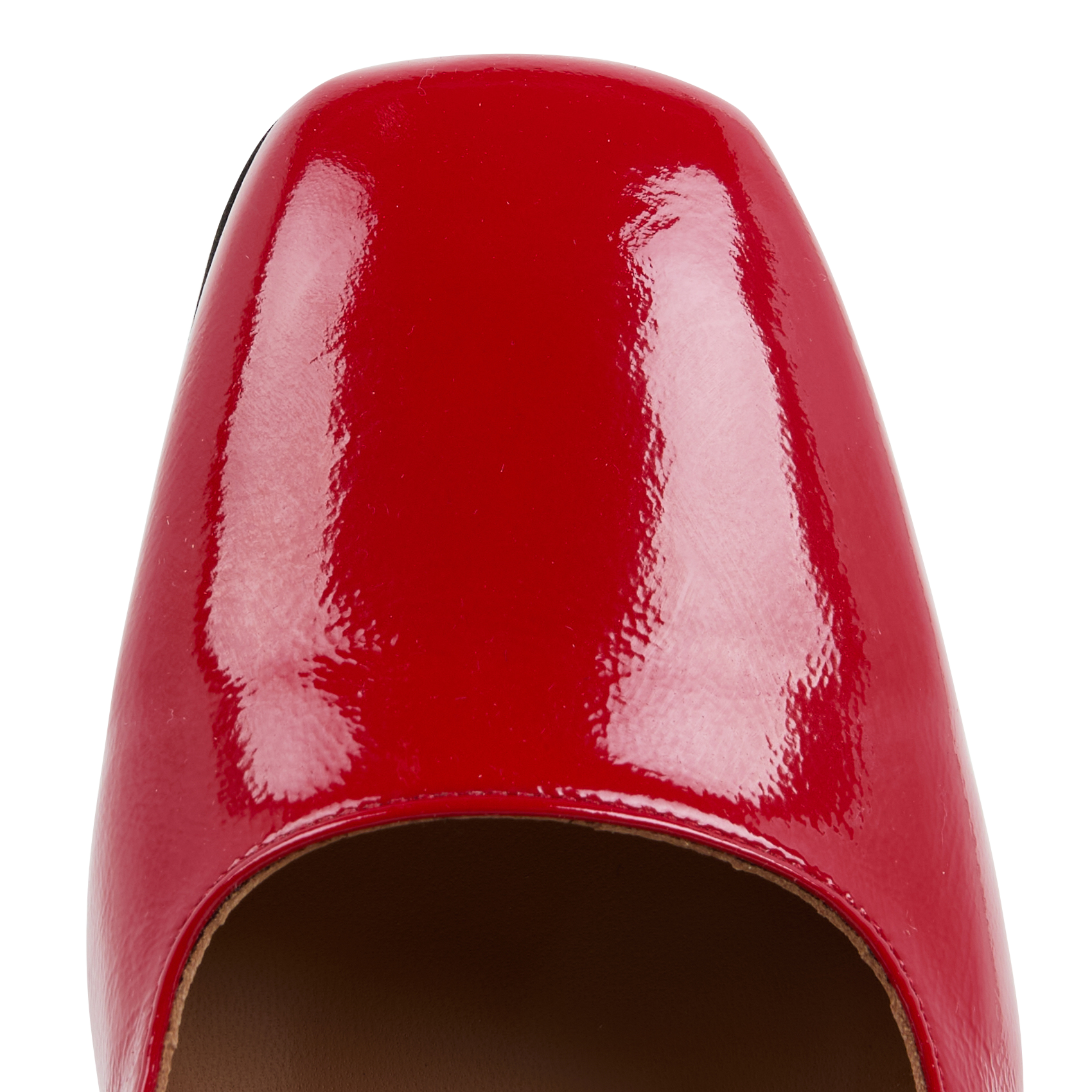 BRENDA - Babies en cuir vernis | Rouge