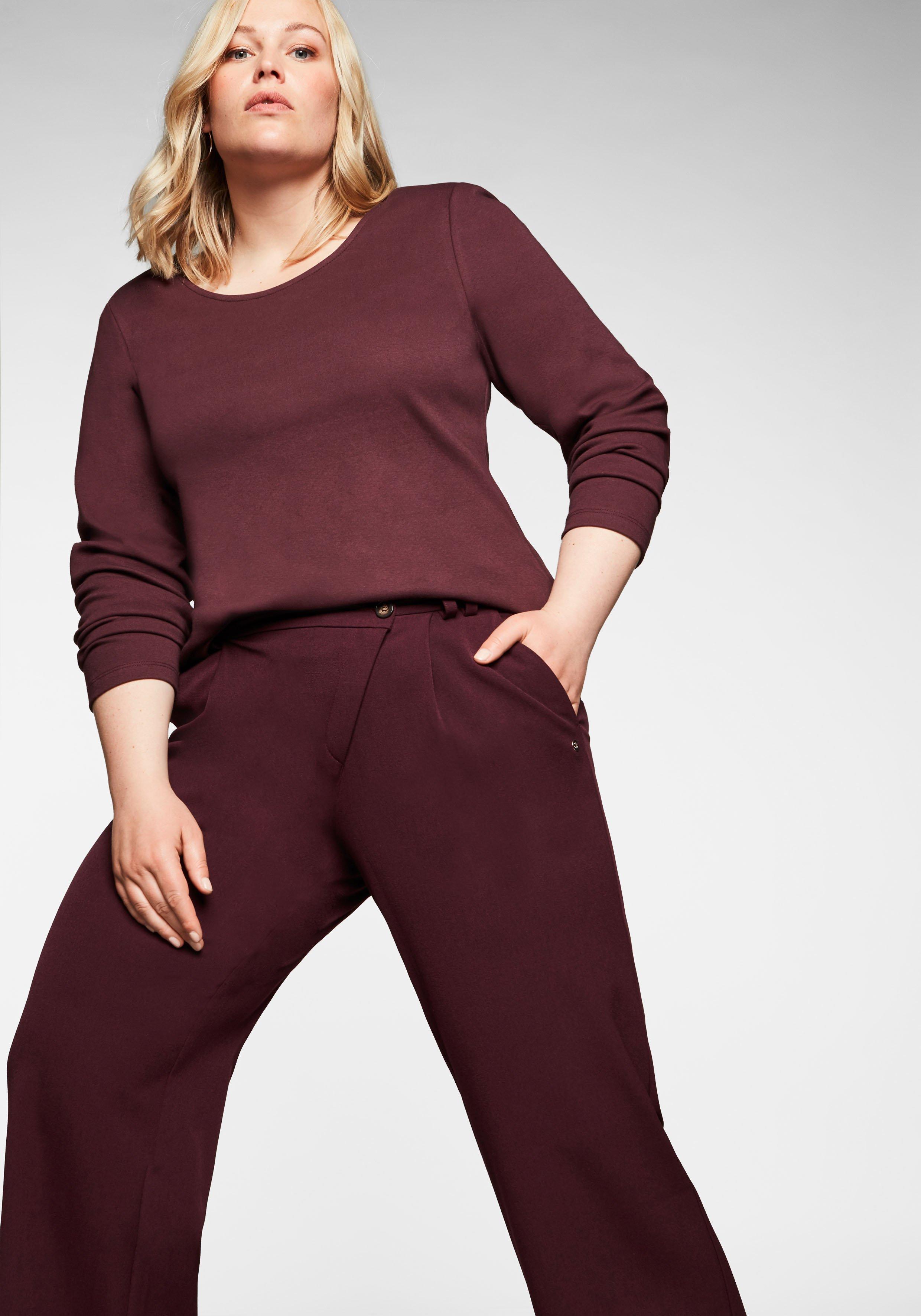 Weite Hose mit asymmetrischem Verschluss
