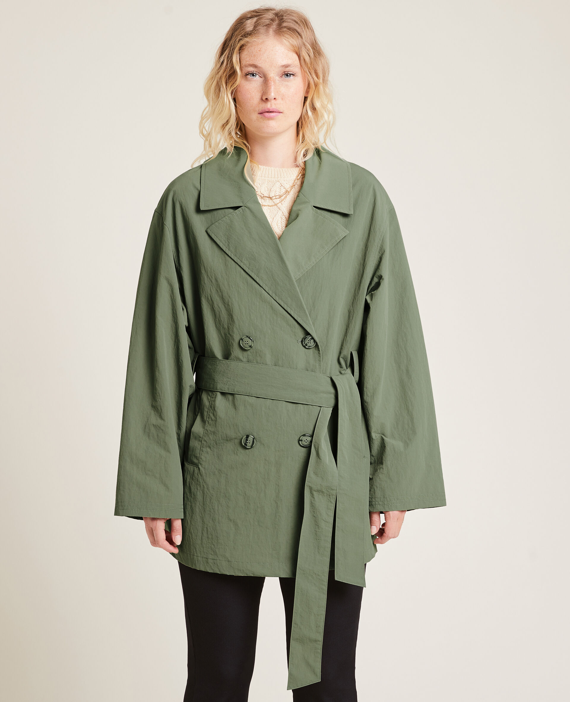 Trench court - Vert kaki