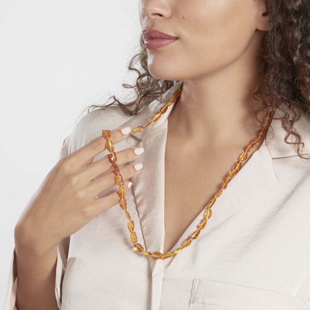 Collier Sautoir Cososus Ambre