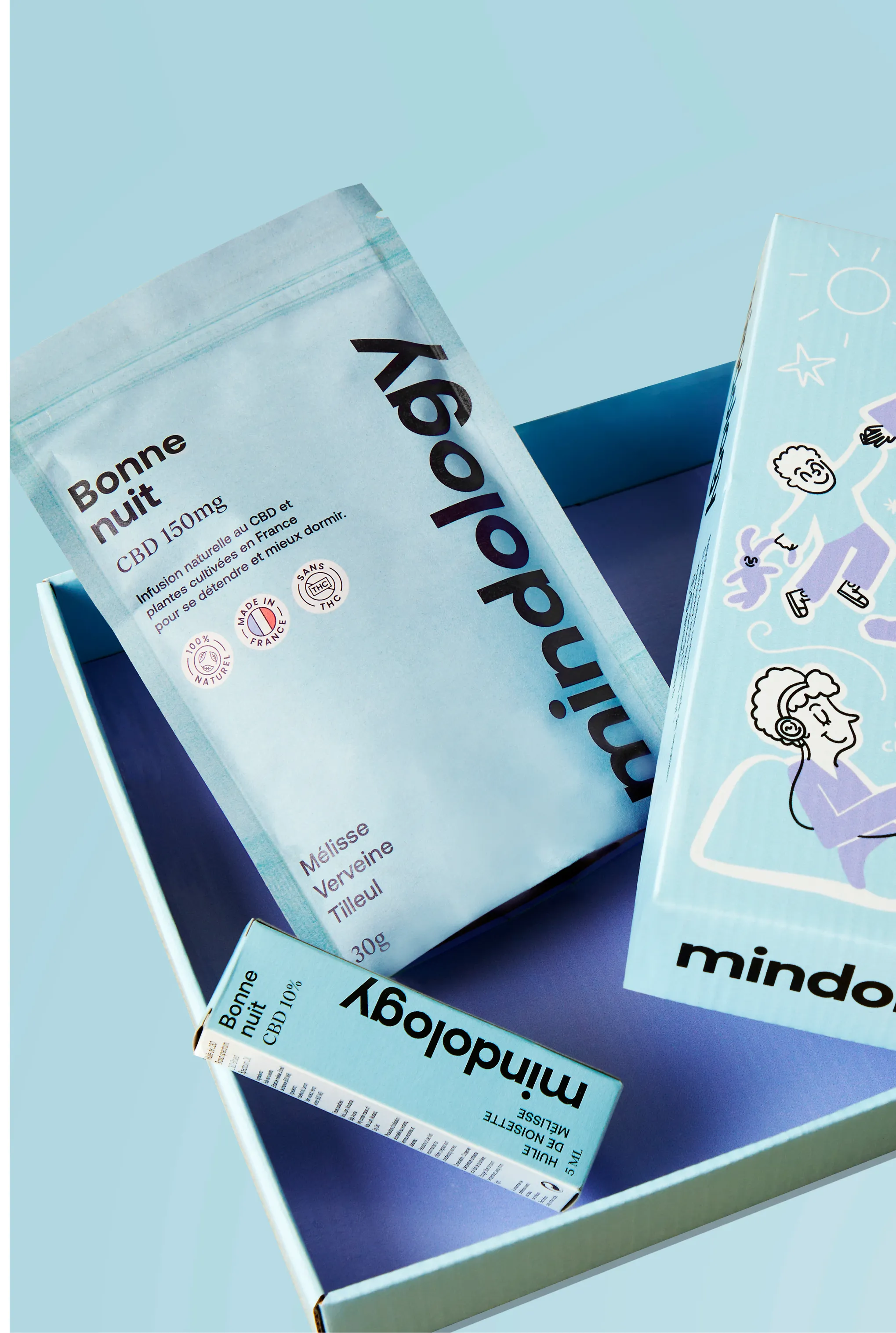 MINDOLOGY Coffret bien être relaxant Bonne nuit