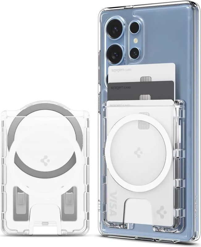 Spigen - Ultra Hybrid - Kaarthouder - Zwart - Polycarbonaat - Voor MagSafe