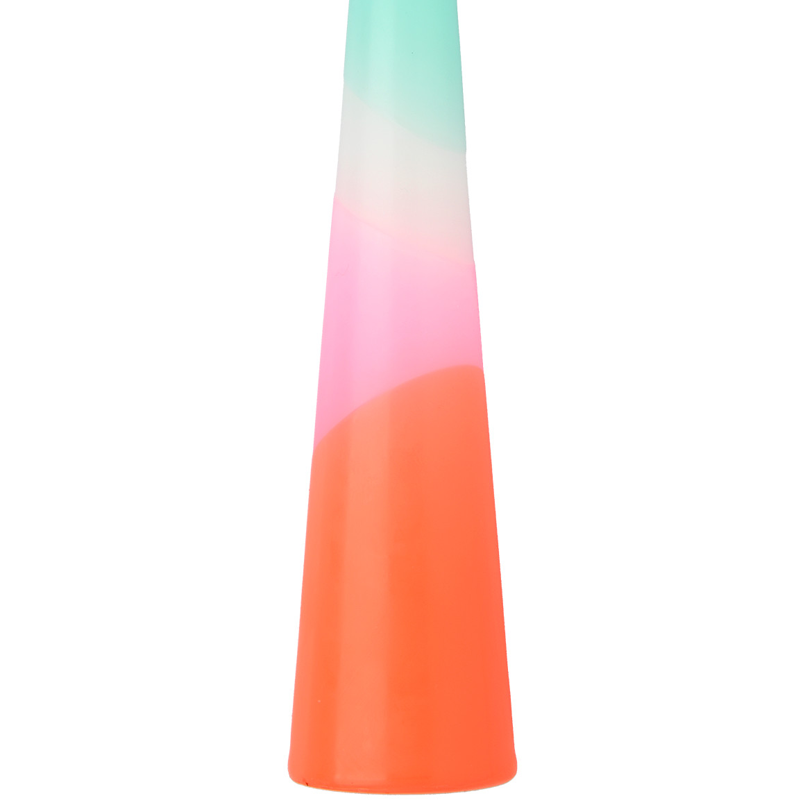 My Home Kerze in Kegelform neonorange / pink / helltürkis