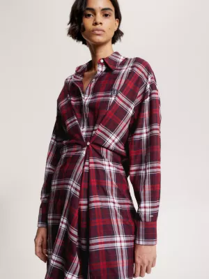 Vestido camisa xadrez oversized