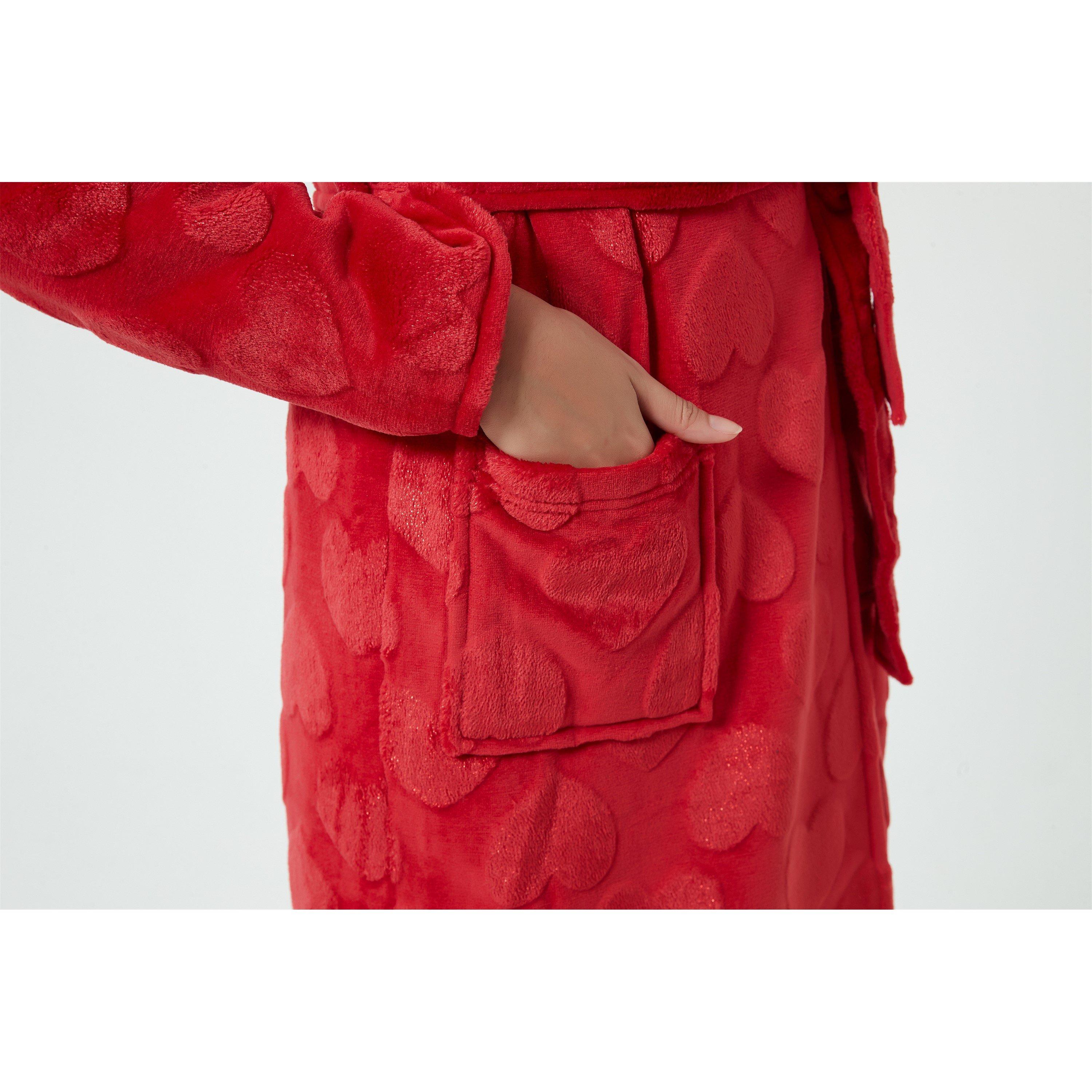 Linea Ladies Luxury Heart Sparkle Dressing Gown