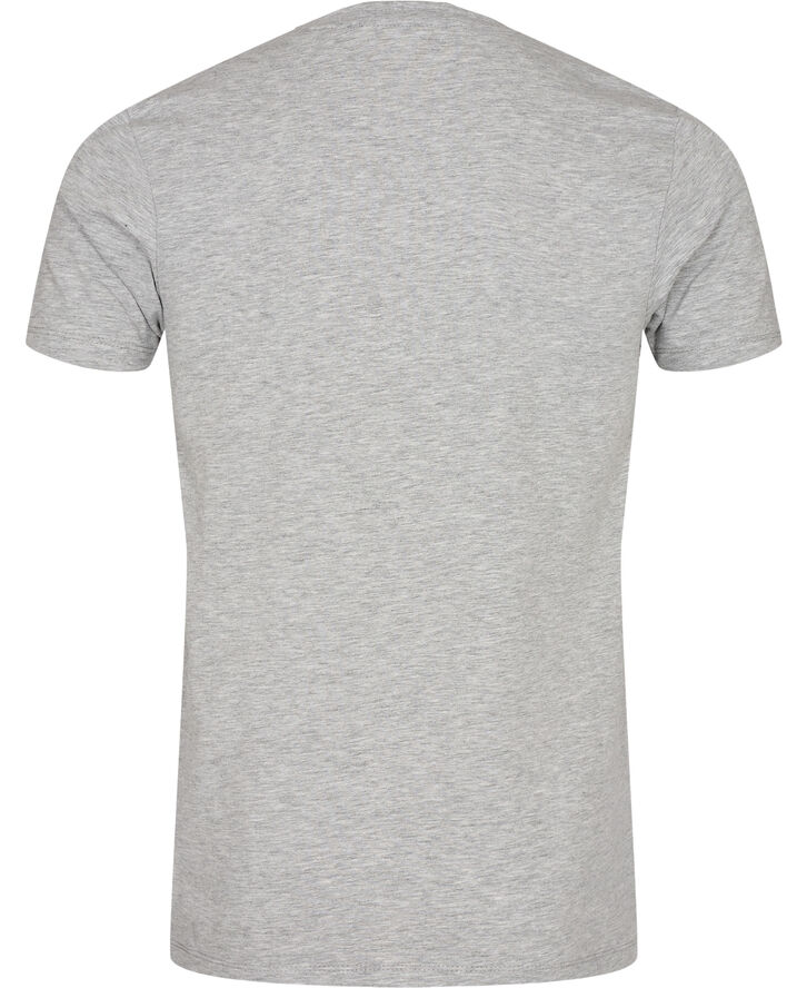 Lindbergh Mens stretch crew neck tee S/S Grå