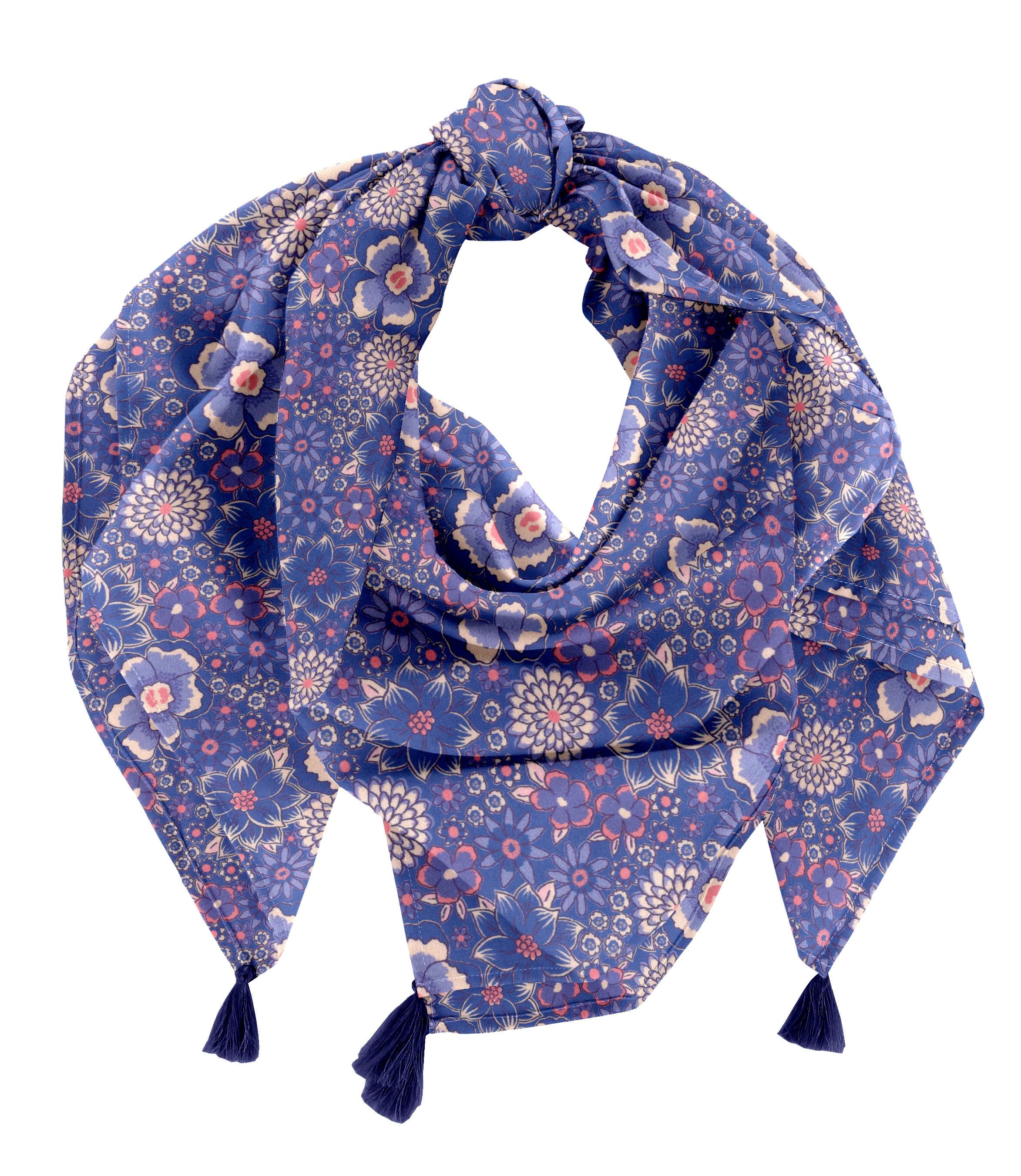 Foulard Pompon Lavandula