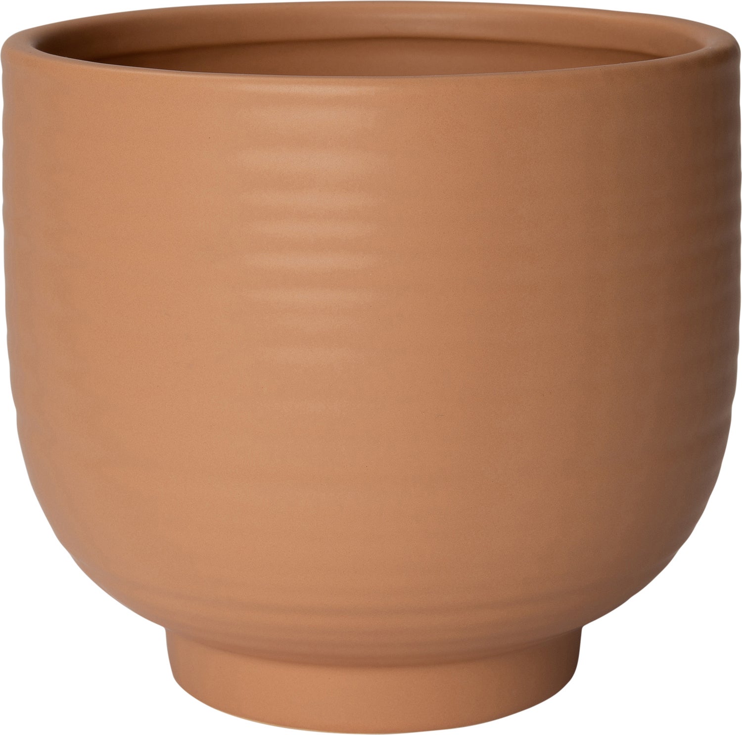 Intratuin bloempot op voet Neeko beige D 7,5 H 7 cm