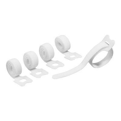 DURABLE CAVOLINE Grip Tie - 5 attaches-câble auto-agrippant - 20cm x 1cm - blanc