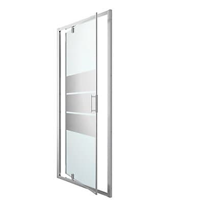 Porte de douche pivotante GoodHome Beloya miroir 100 cm