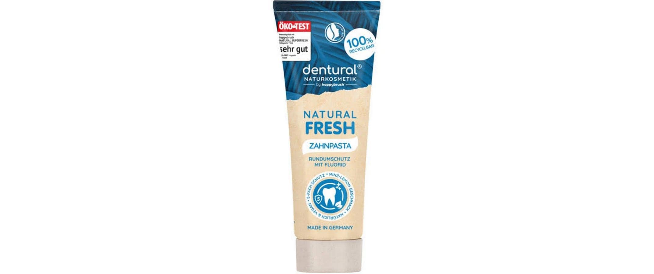 Zahnpasta Natural Fresh 75 mlVegane Zahnpasta