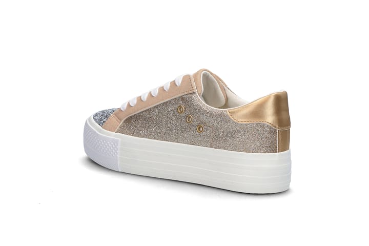 Platform sneakers med glitter