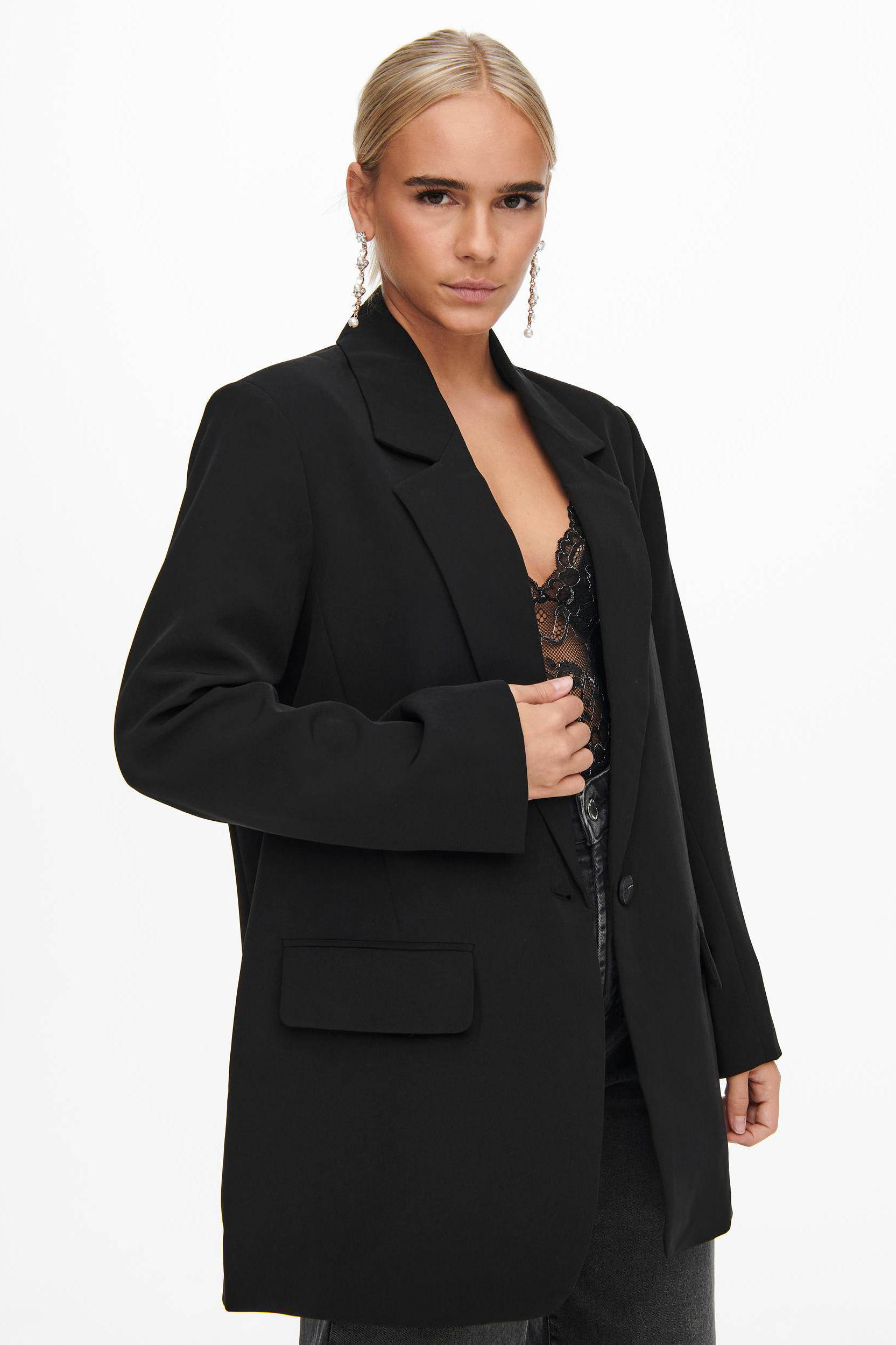 ONLY oversized blazer ONLLANA-BERRY zwart