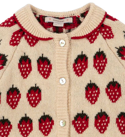 Konges Sløjd Cardigan - Strik - Uld - Belou - Strawberry