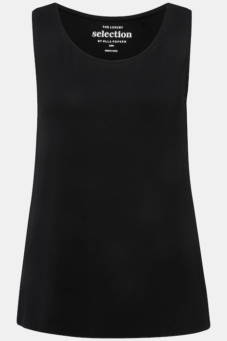 Top, Classic Fit, Rundhals, Stretch, breite Träger, ärmellos