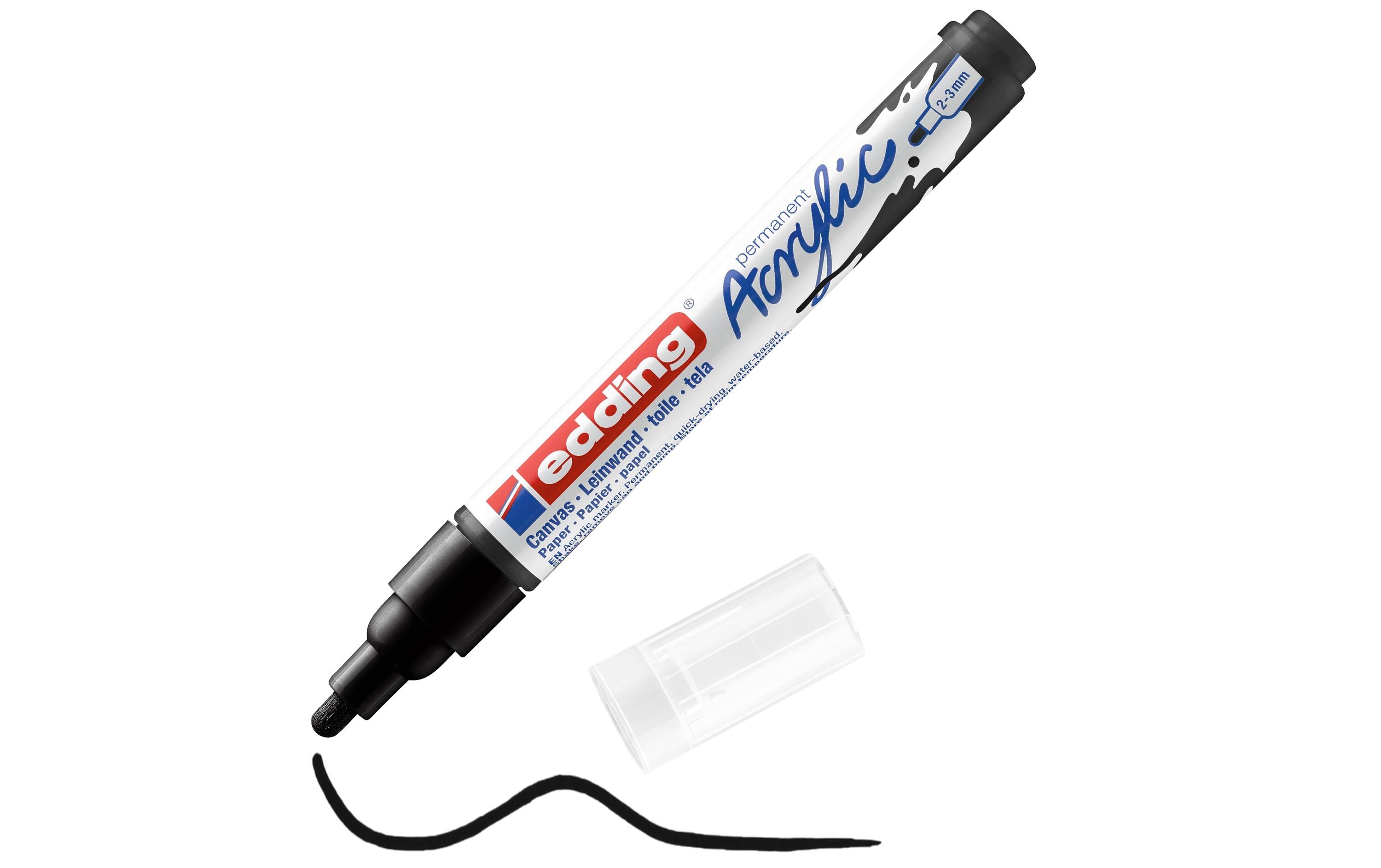 Acrylmarker 5100 Medium, SchwarzSchnelltrocknende Acrylstifte