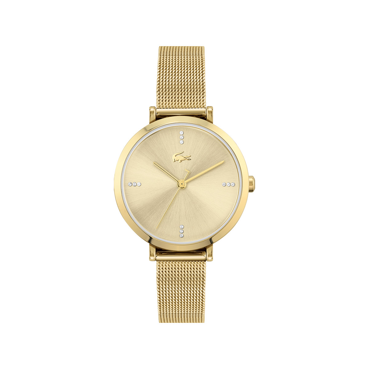 Montre Lacoste femme acier doré jaune