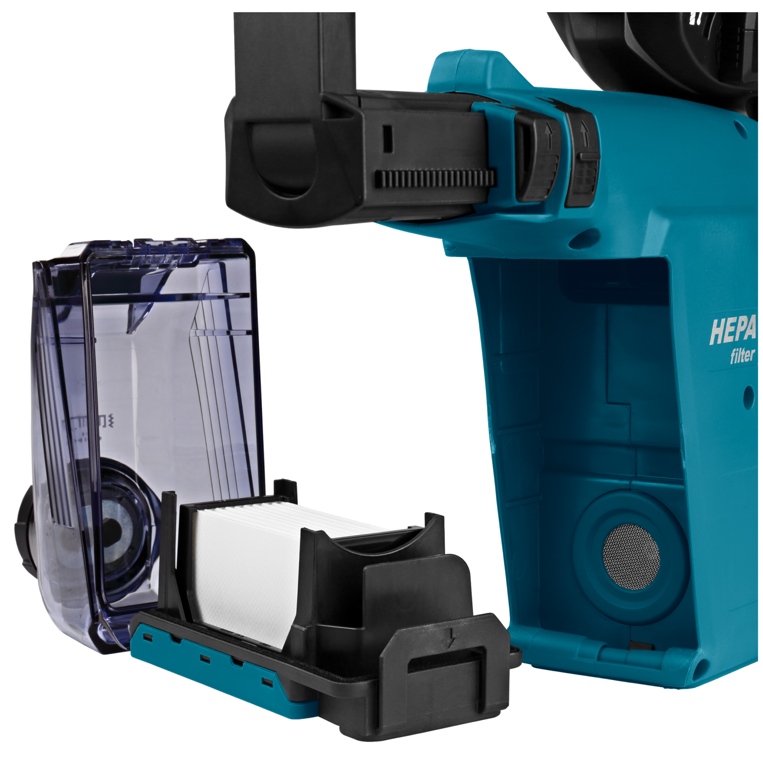 Makita DHR242RTJW 18V Li-Ion SDS-Plus accu combihamer incl. stofafzuiging set (2x 5,0Ah) in Mbox - 24mm - koolborstelloos