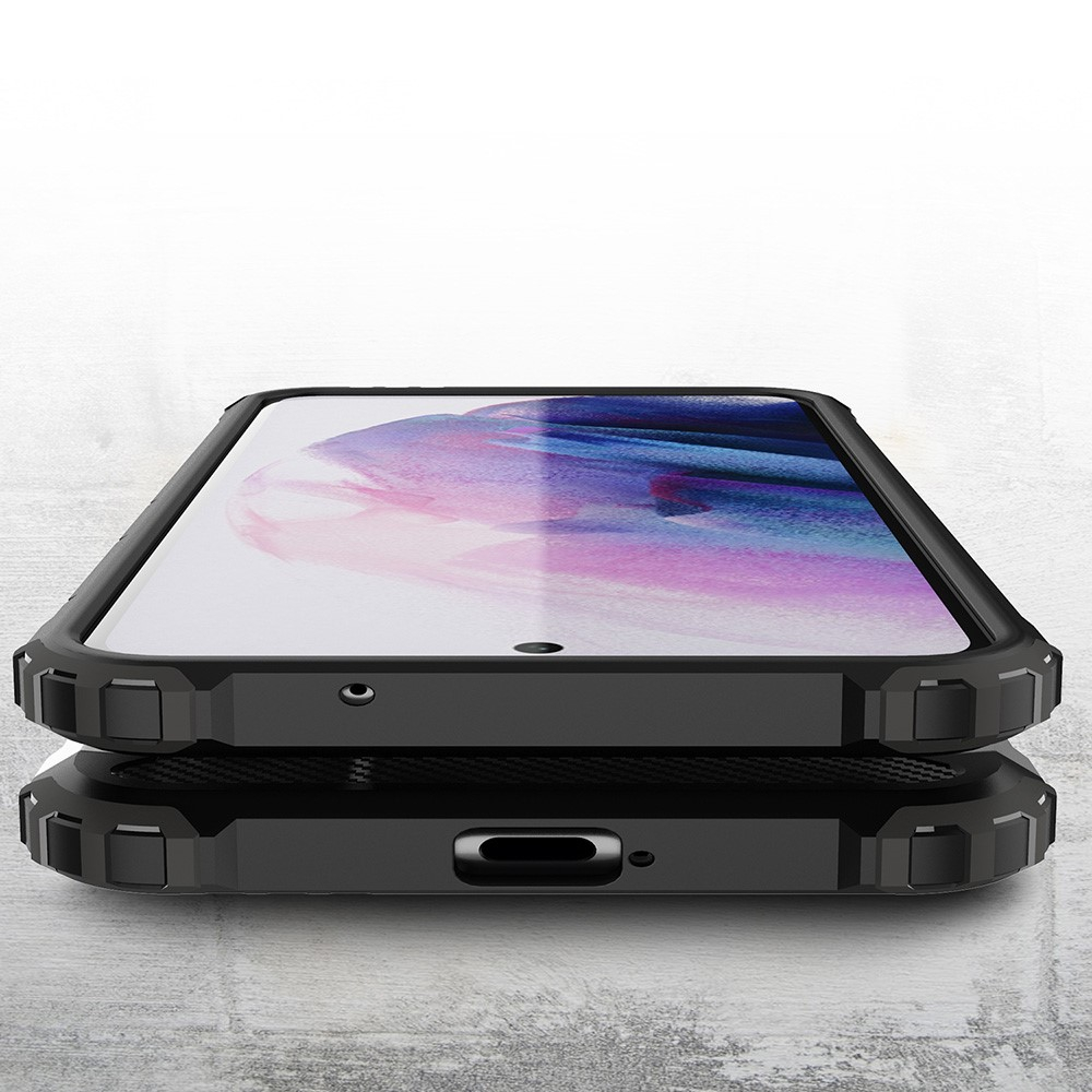 Samsung Galaxy S21 FE 5G Outdoor Hybrid Hardcase Hülle - Schwarz