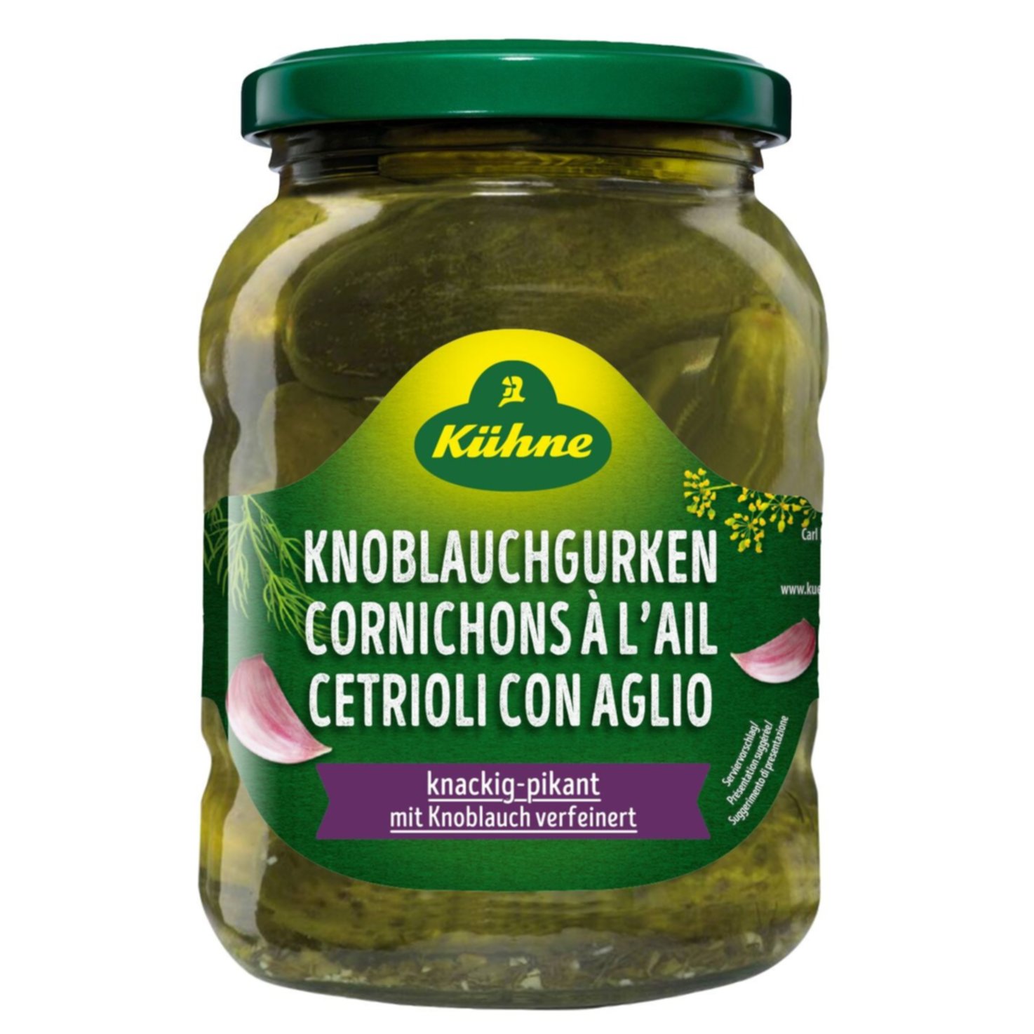 Kühne Knoblauchgurken