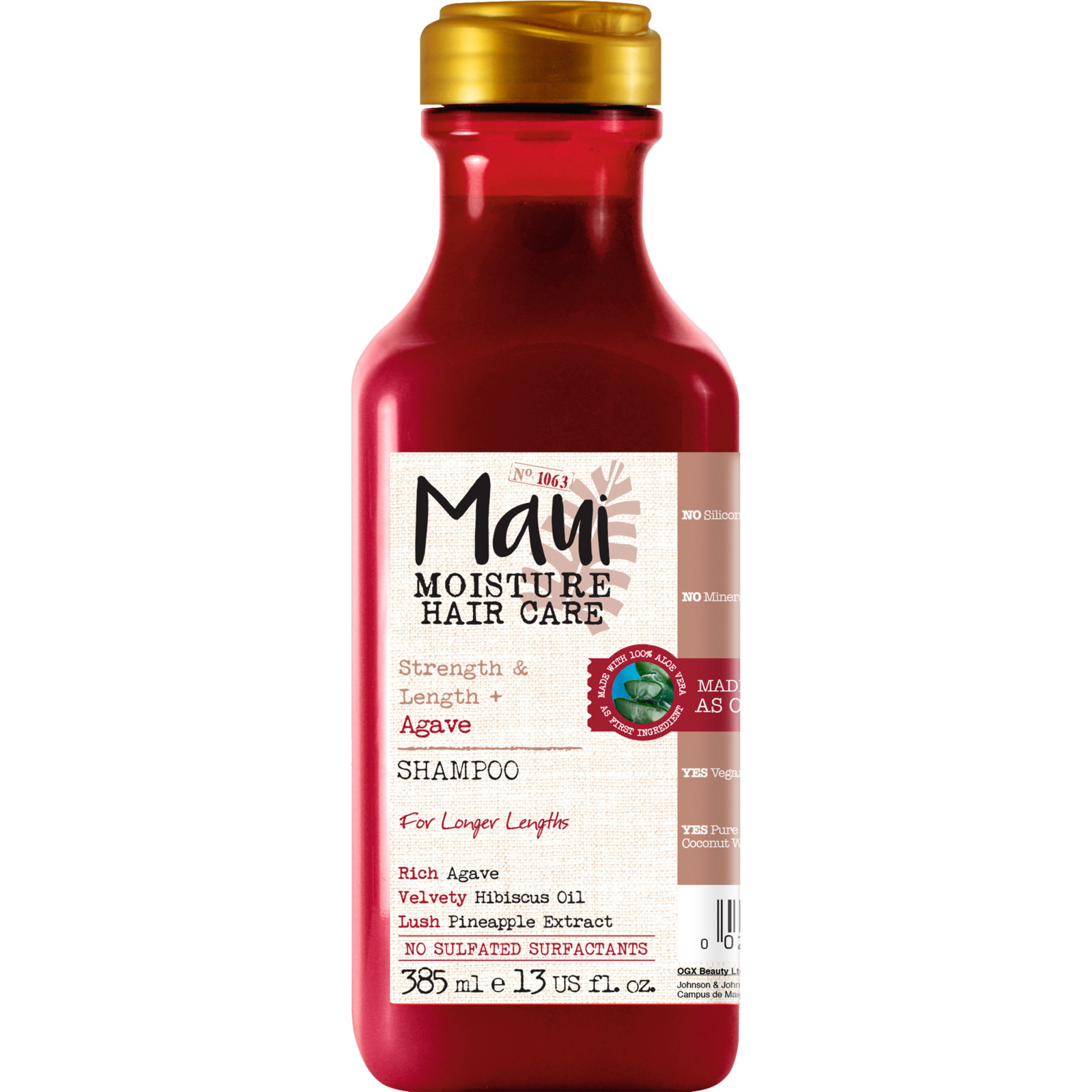 Maui Shampoo Strength & Anti-Breakage + Agave 385 ml
