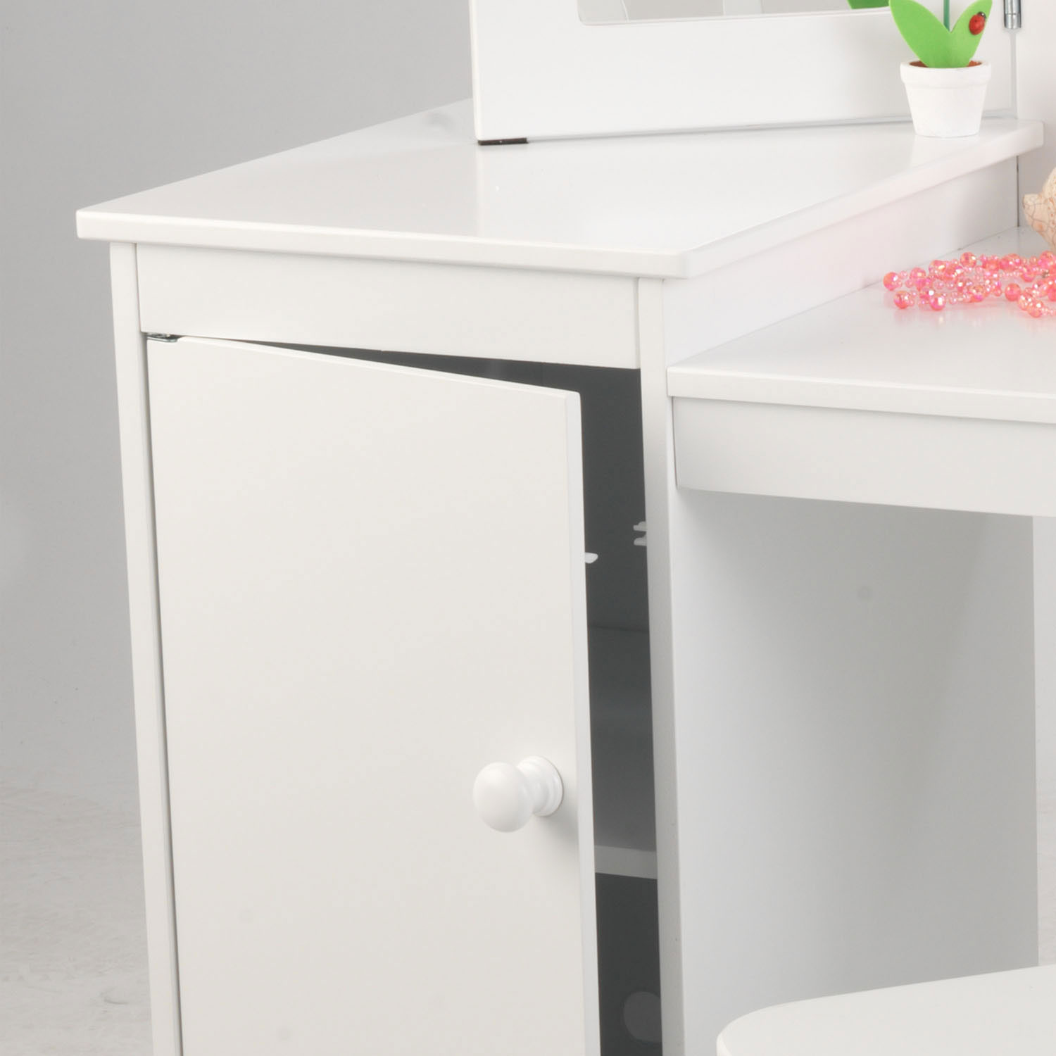 KidKraft Houten Kaptafel met Stoel Wit