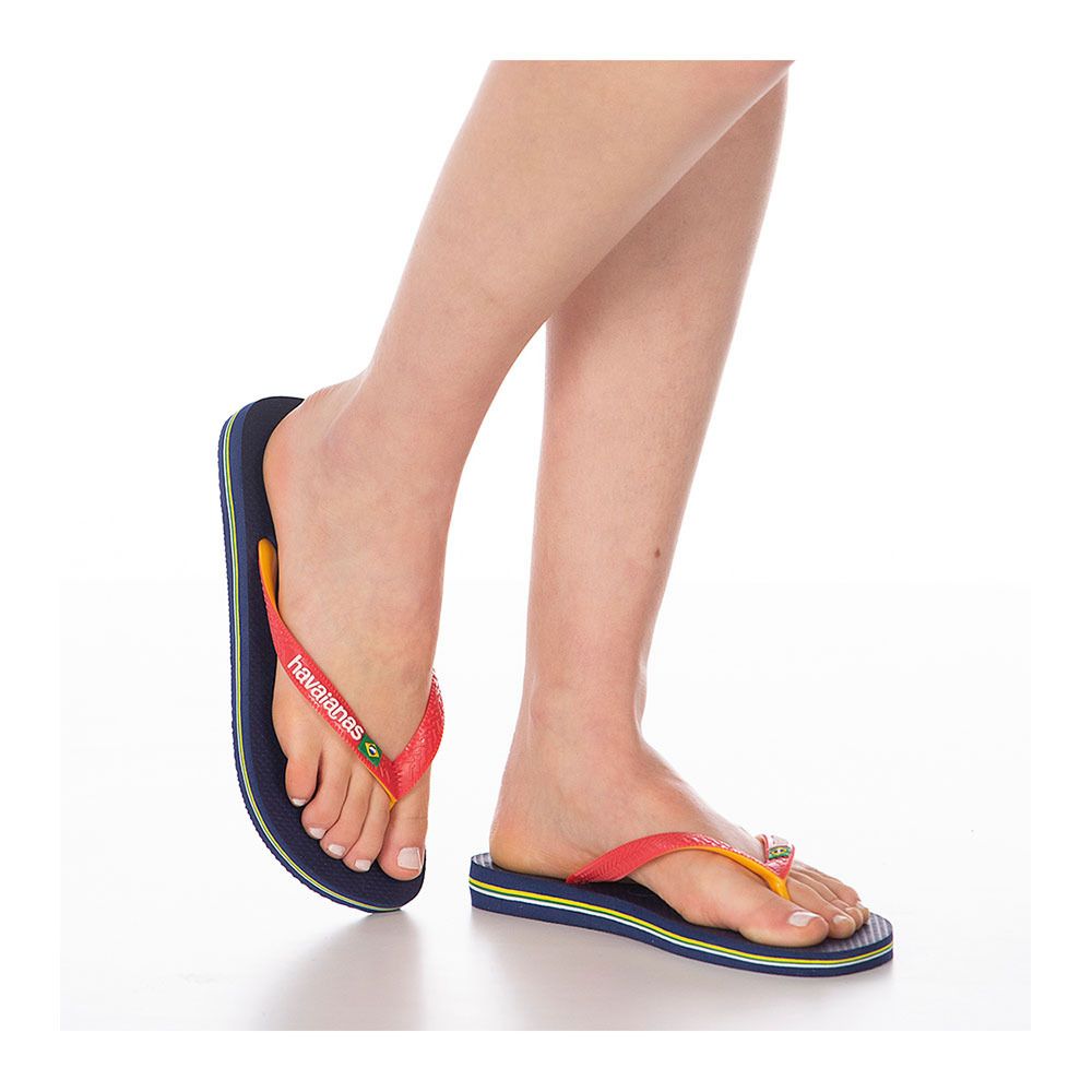 Havaianas BRASIL MIX - Tongs navy blue/ruby red