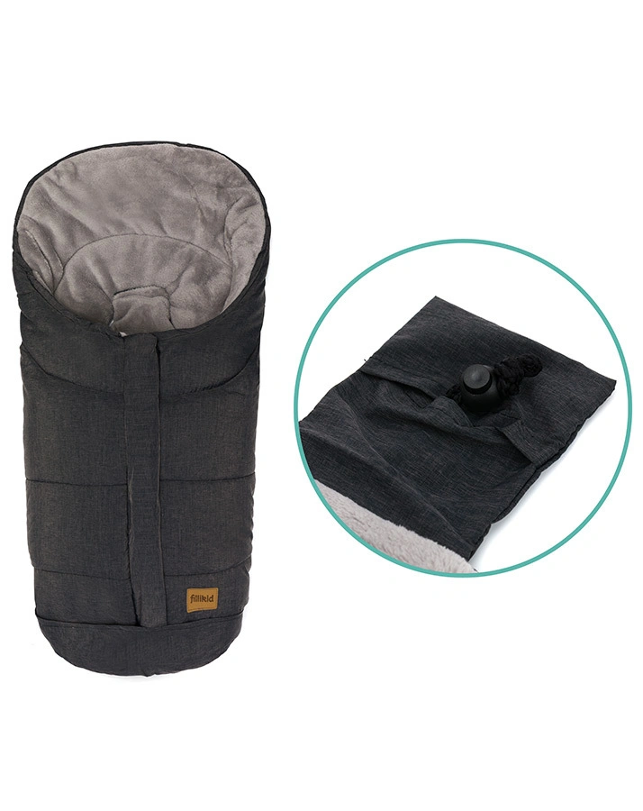 Fußsack EIGER SOFT in schwarz melange