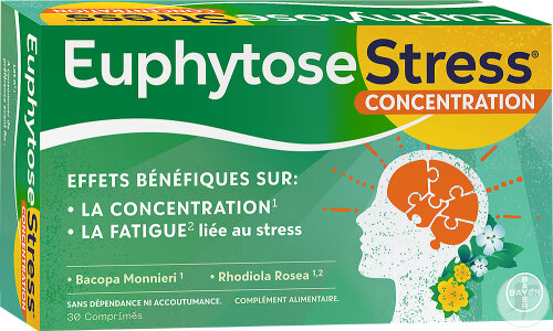 Euphytose Stress Concentration 30 Comprimés