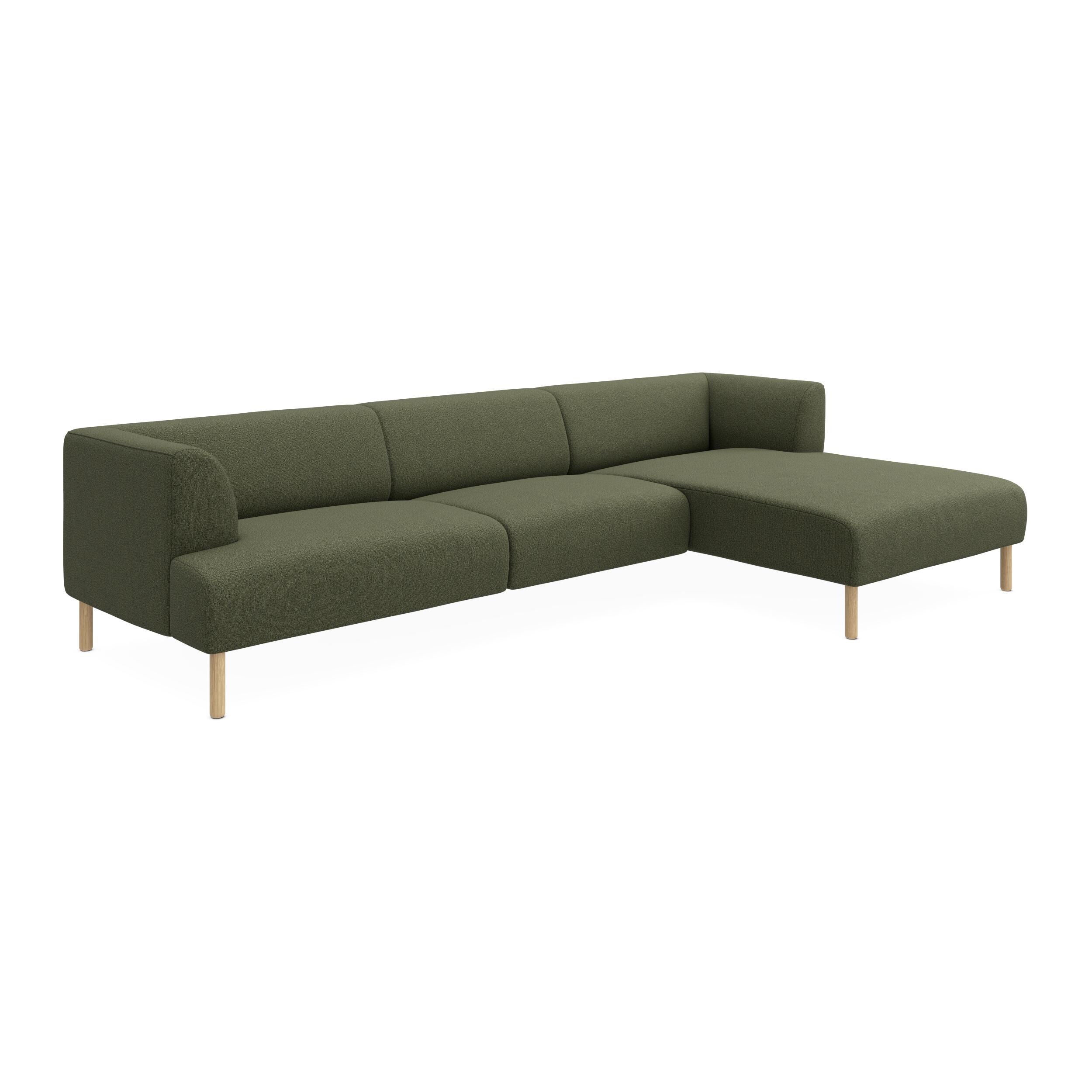 Teron højrevendt sofa med chaiselong