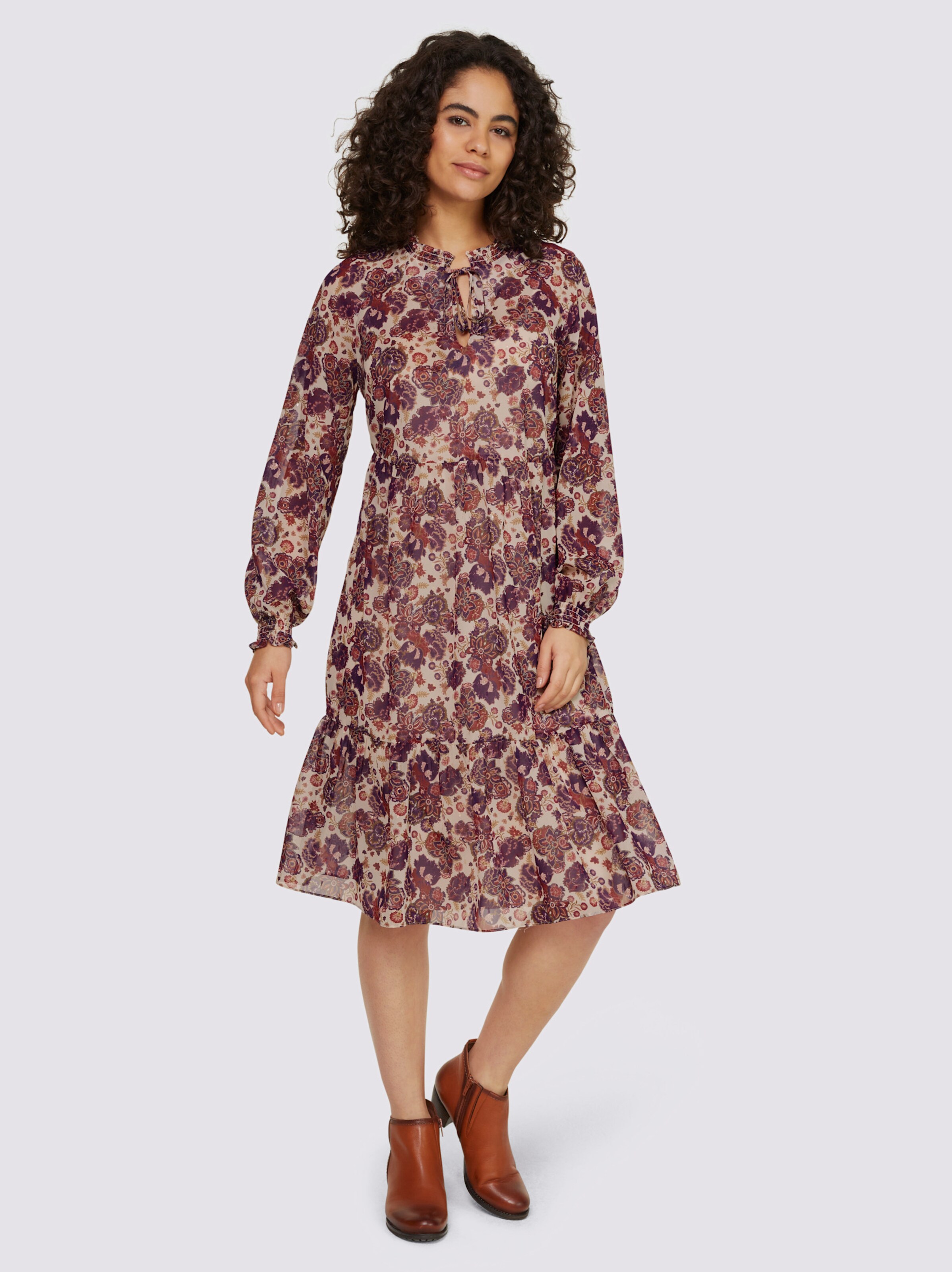 Druck-Kleid