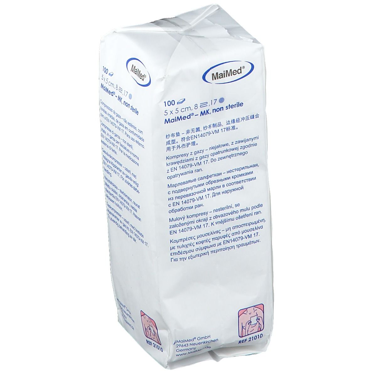 MaiMed® MK Mullkompressen 5 x 5 cm