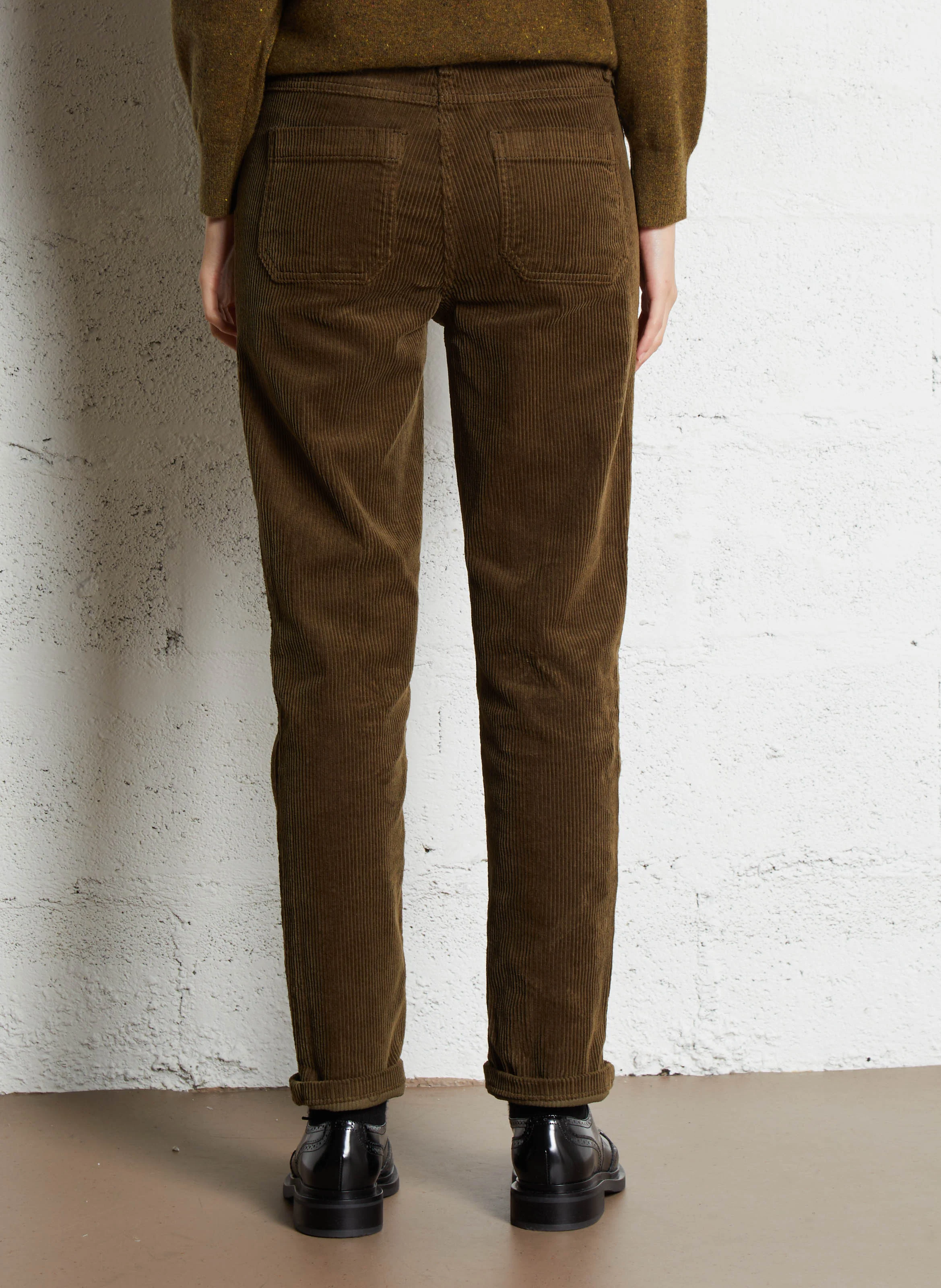 NALLA - Pantalon chino en coton mélangé | Vert