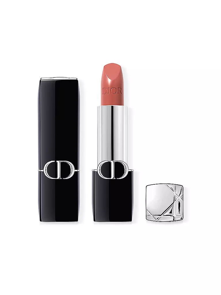 DIOR Lippenstift - Rouge Dior Satin Lipstick (100 Nude Look) hellbraun