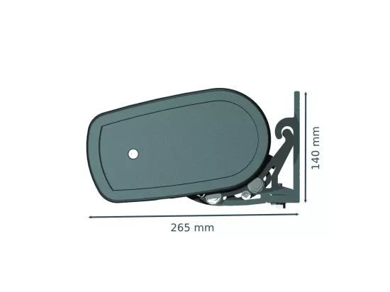 Store banne coffre MEEL 6,00x3,50m (Motorisé Secours à Télécommande + LED - Gris Graphite - Gris anthracite)