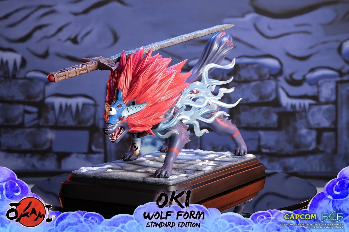 Okami (Oki Wolf Form) RESIN Statue