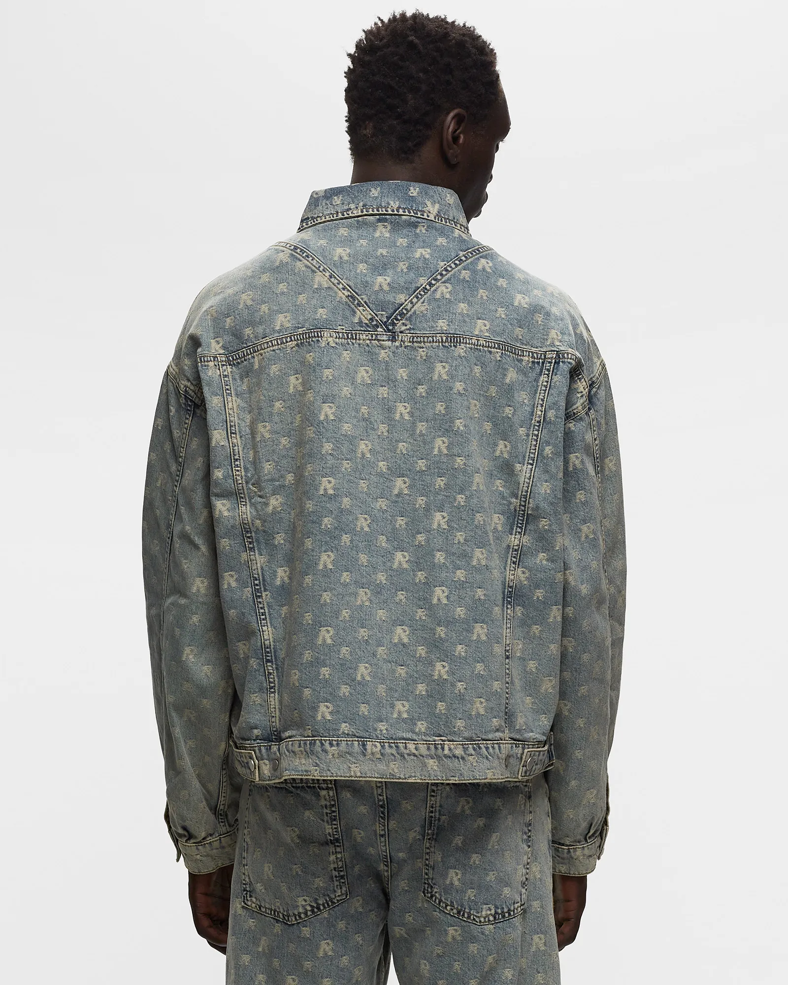Represent MONOGRAM DENIM JACKET