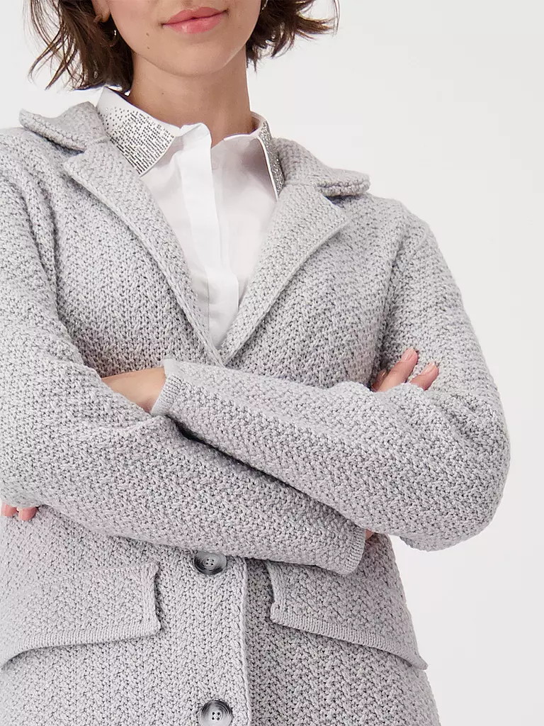 MONARI Strickmantel  hellgrau