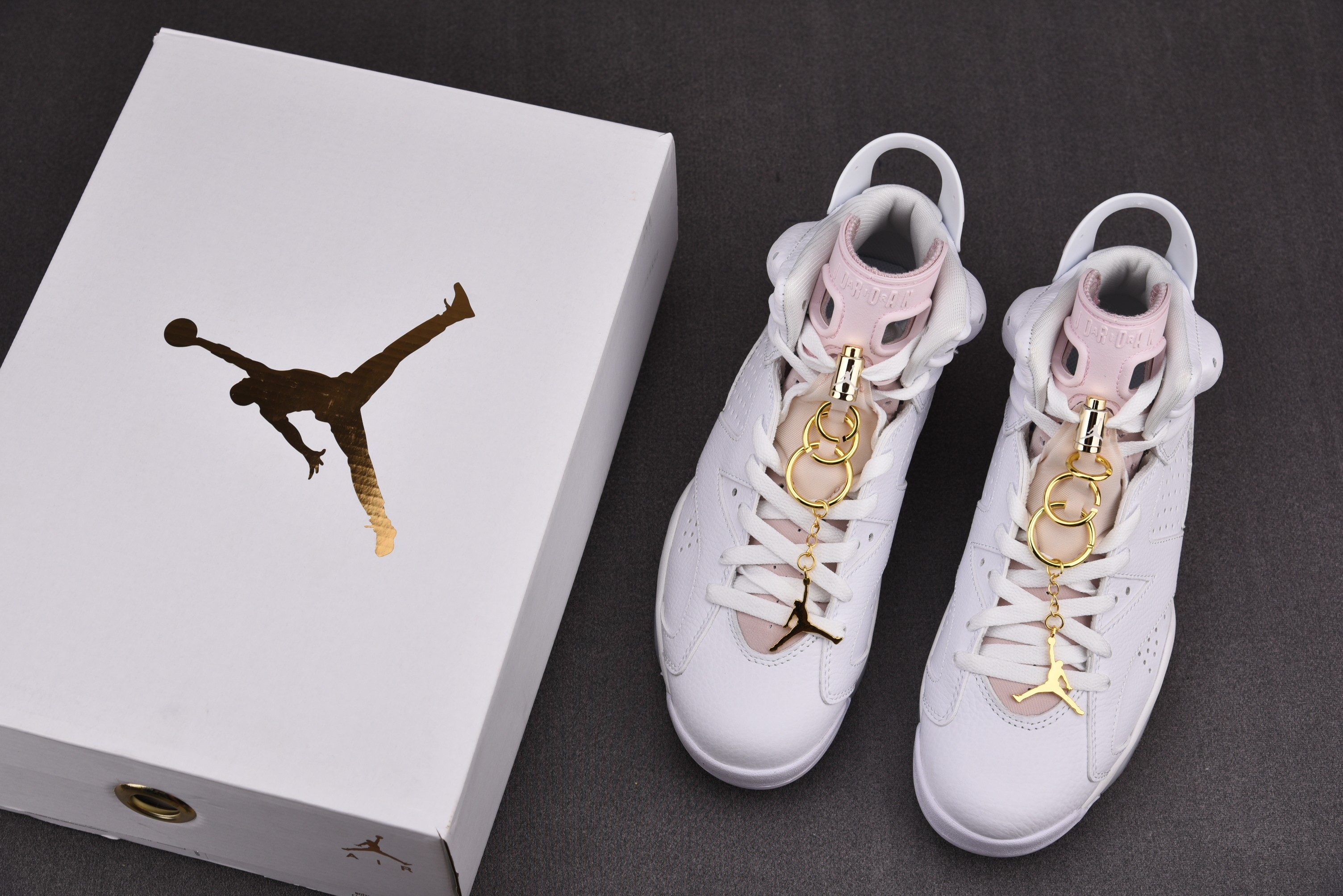 Jordan 6 Retro Gold Hoops (Women Size!!）
