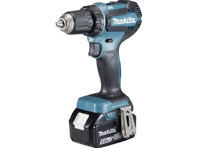 Makita DDF485RTJ - Bor/driver - ledningfri - 2-hastigheders - nøgleløs borepatron 13 mm - 50 N·m - 2 batterier (5,00 ah)- 18 V