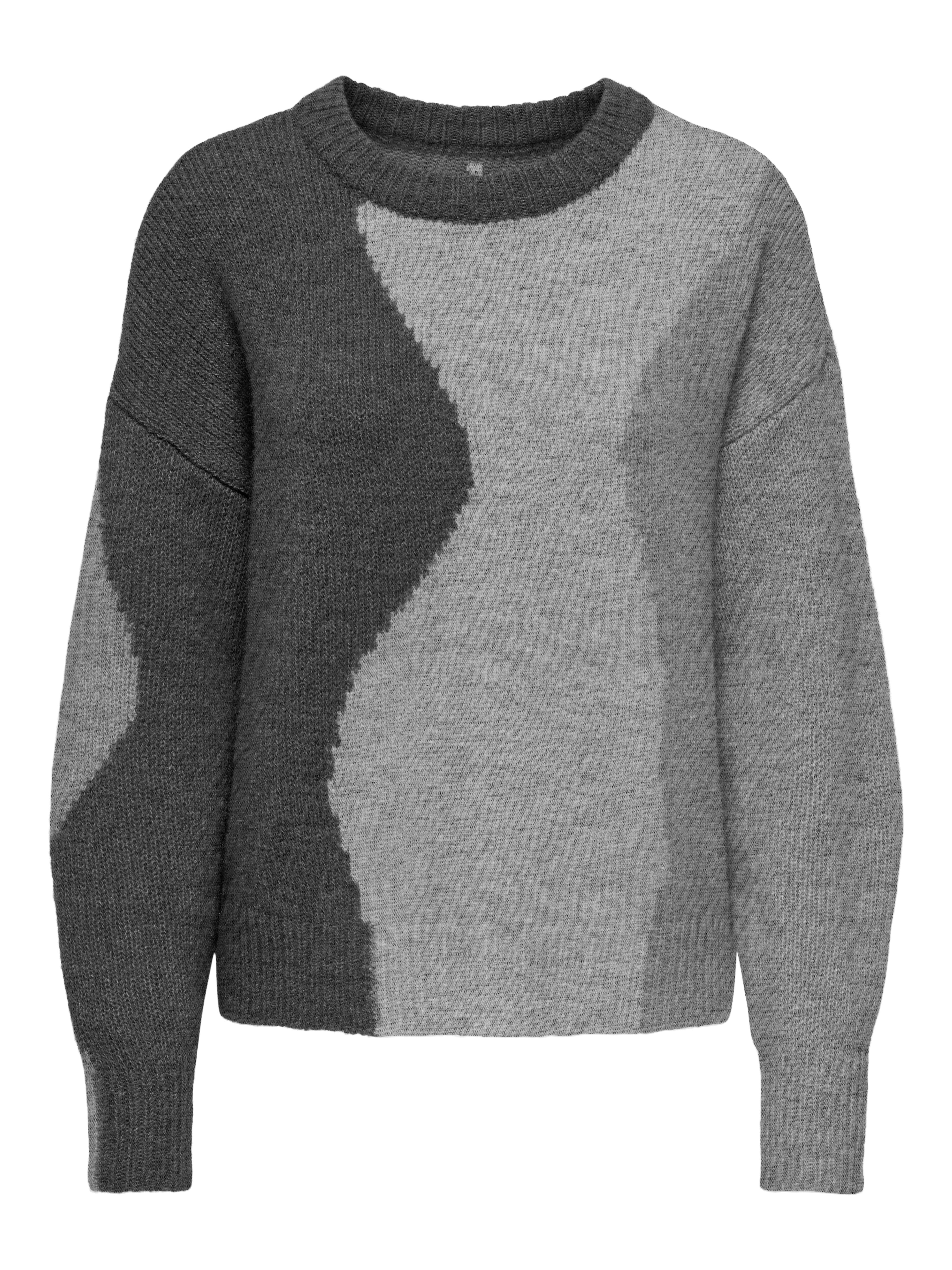 ONLGRO Strickpullover Medium Grey Melange