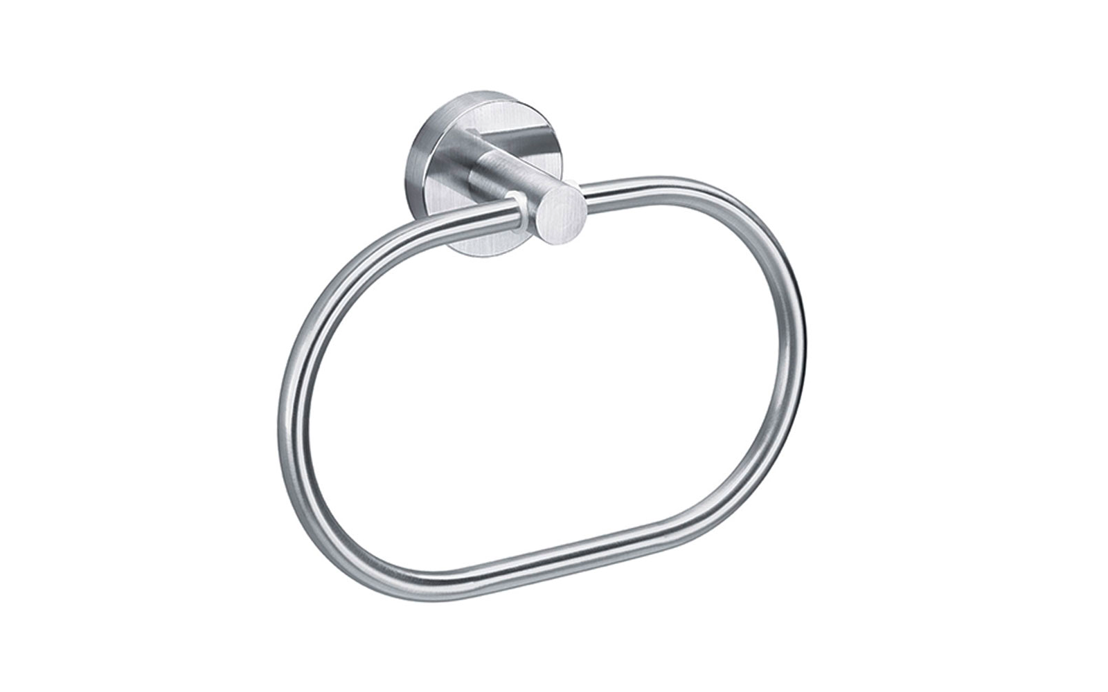 Tesa Moon Handtuchring Edelstahloptik