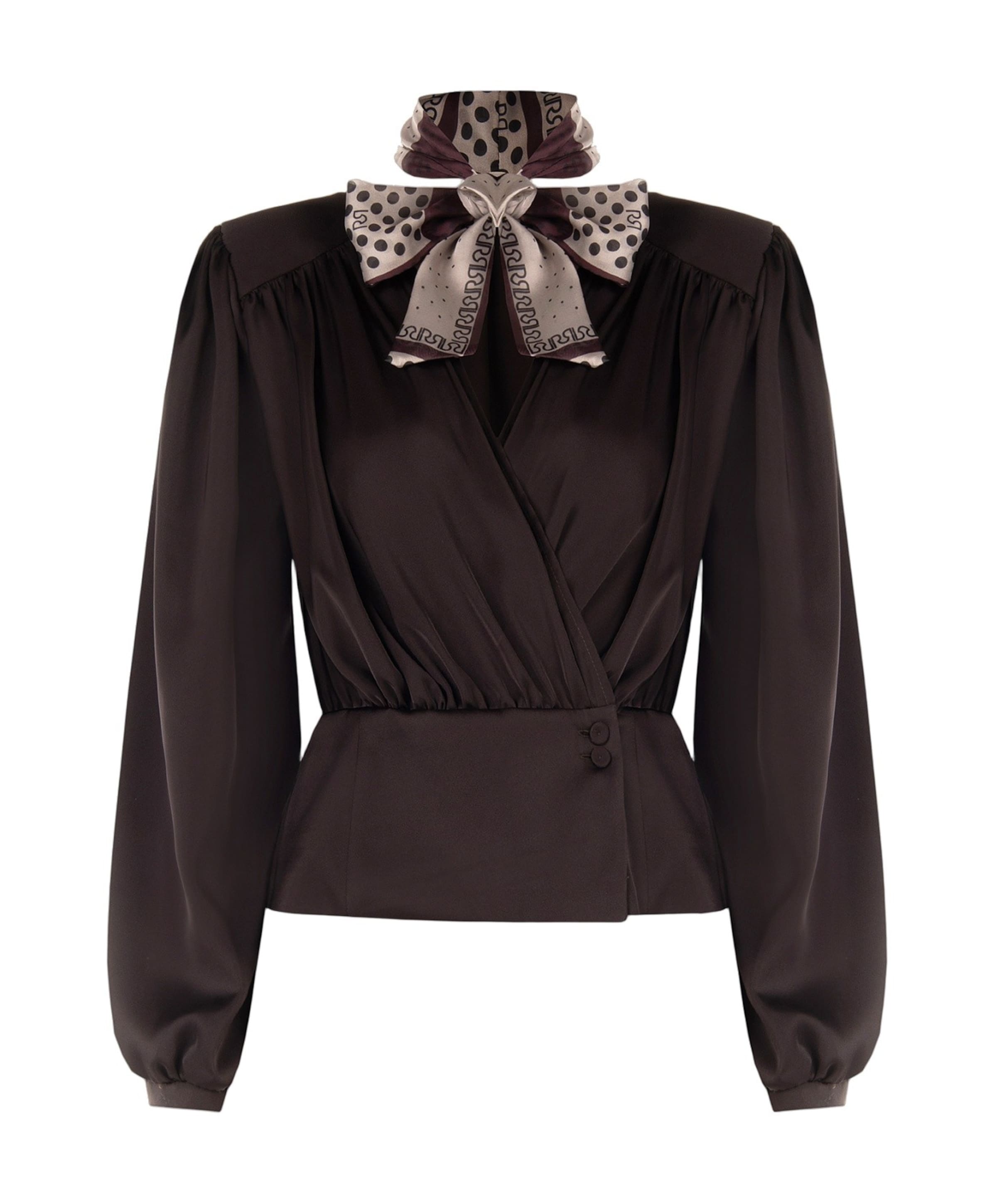 Rinascimento Dames blouse bruin