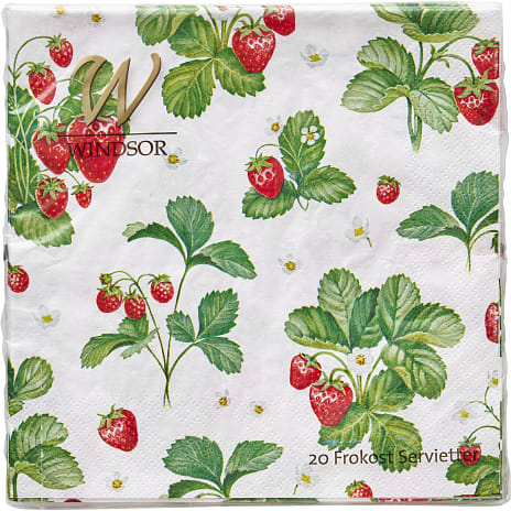 Windsor mønstrede servietter 33x33 cm 20-pak