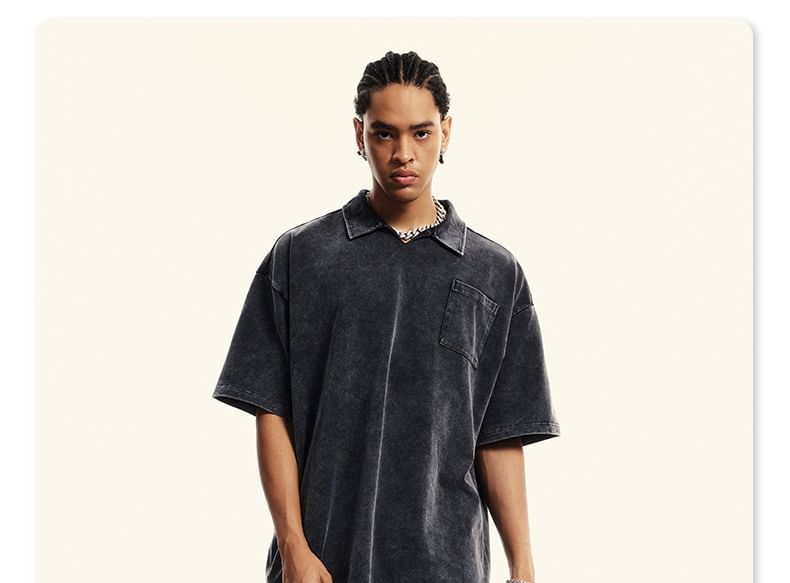 Baethreads - Unisex gewassen shorts met gebogen zoom in 5 kleuren