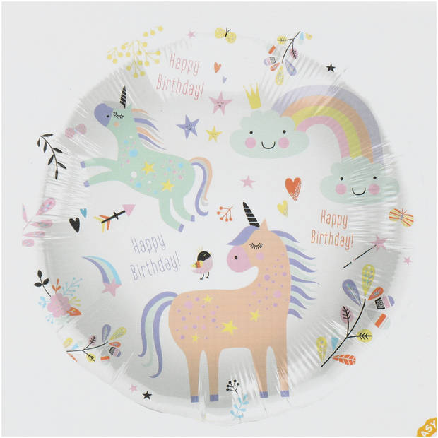 Folat folieballon Unicorn, 45cm