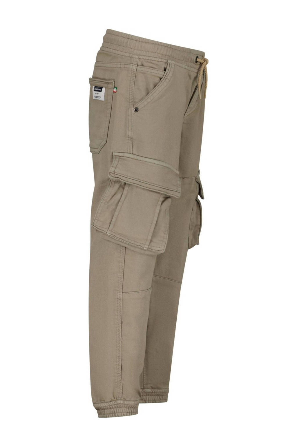 Vingino tapered fit cargobroek Carlos zand