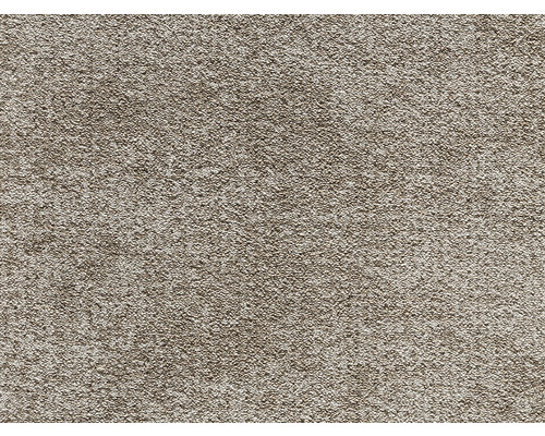 Velours tapijt Saimaa grijsbeige FB42 400 cm breed (per meter verkocht)